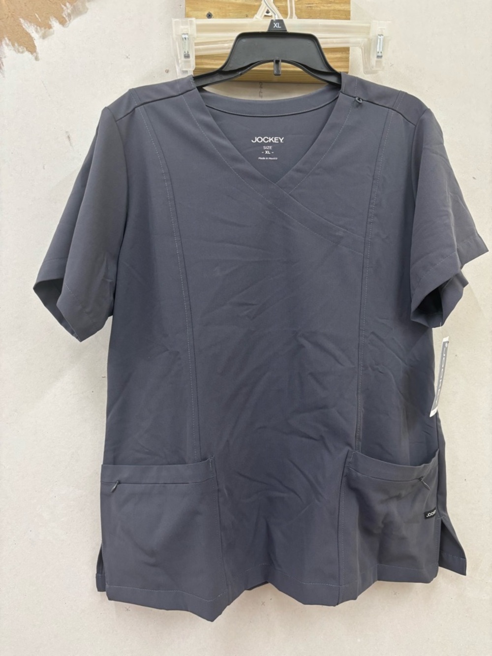 Jockey charcoal Gray scrub top size XL